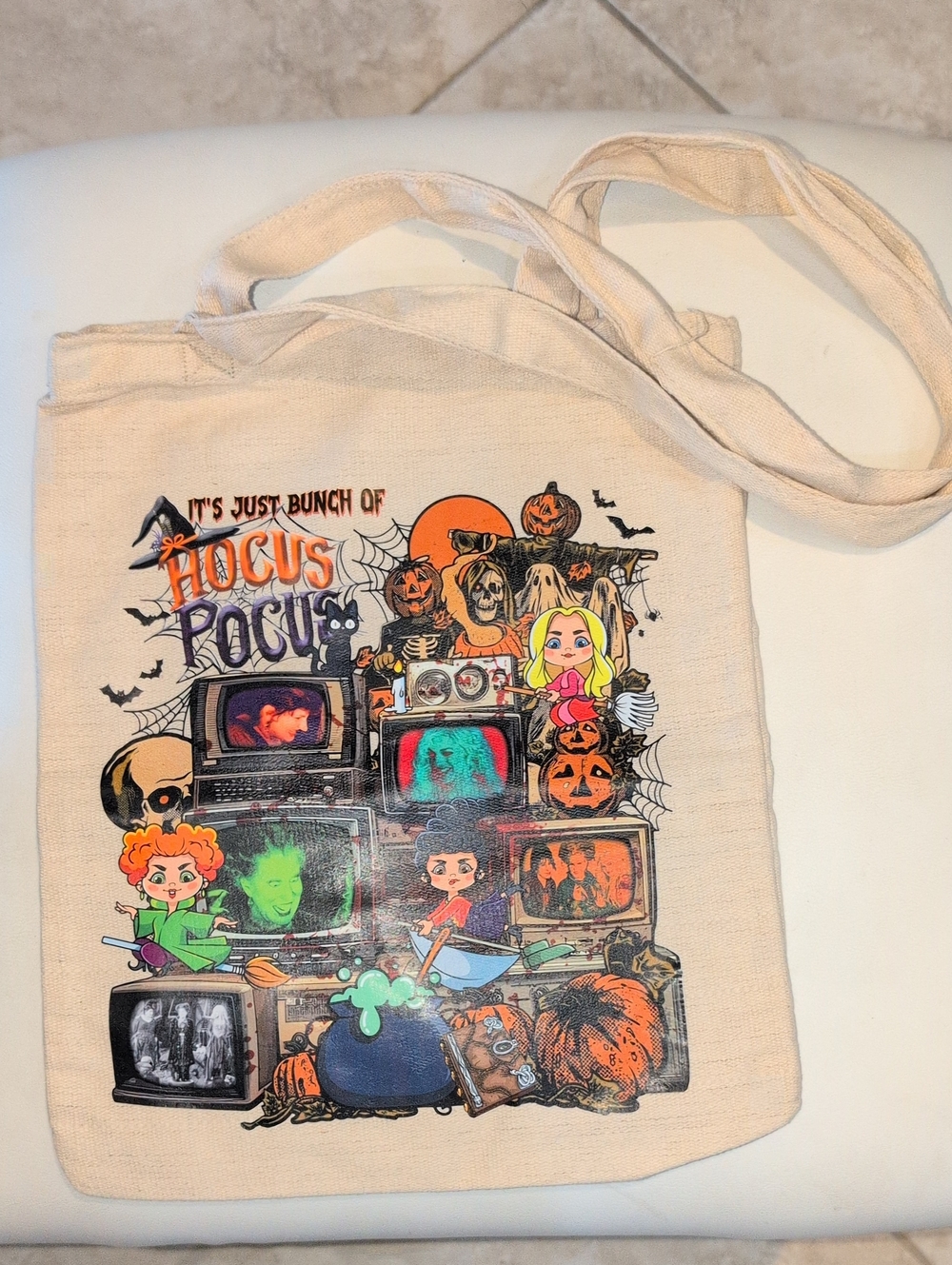 Hocus Pocus Graphic Canvas Tote Bag